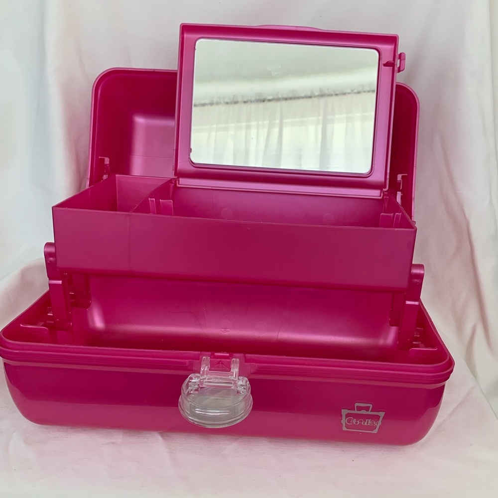 Caboodle On-The-Go Girl Classic Makeup Case Pink Cosmetics Box 7”x12”